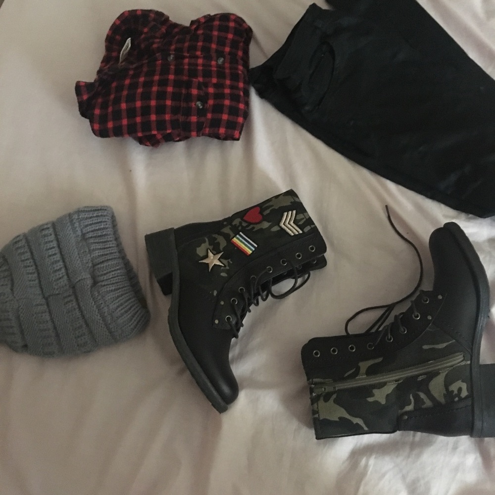 Plaid button up shirt